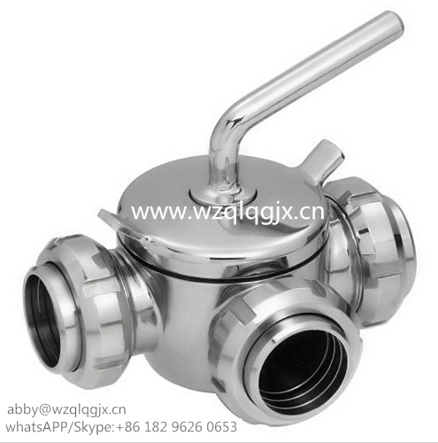 Dairy Plug Valve พร้อมยูเนี่ยน 304 / 316L