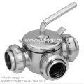 Dairy Plug Valve med Union 304 / 316L