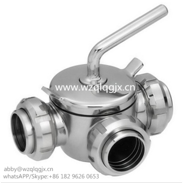 Dairy Plug Valve med Union 304 / 316L