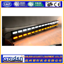 Double-deck flashing arrow direction traffic led warning light amber white led light bar