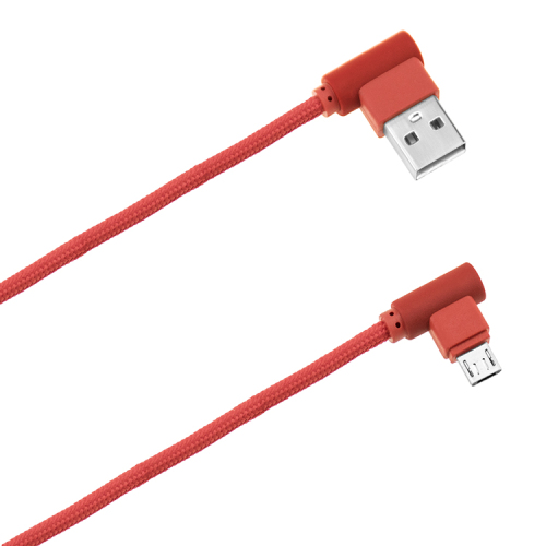 Vinkel USB-kabel för Android-smartphone