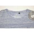 T-Shirt Girocollo Manica Corta Melange Slub Uomo