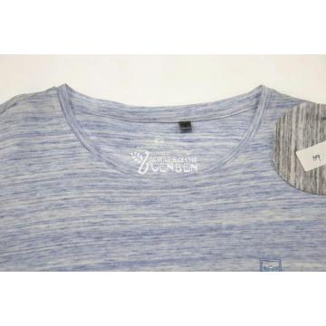 T-Shirt Girocollo Manica Corta Melange Slub Uomo