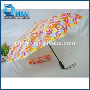 3 Fold Automatic Umbrella With Pouch Portable Sun Umbrella