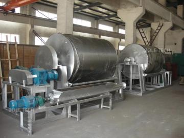 Spirulina rotary drum dryer flaker drum scraper dryer