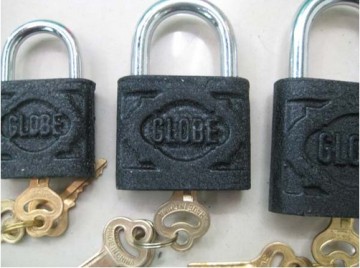 Cast Iron Globe Padlock, Plated Padlock, Multiple Padlocks/Steel Padlock (J0201)