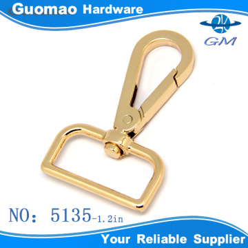 32mm light gold zinc alloy snap hooks