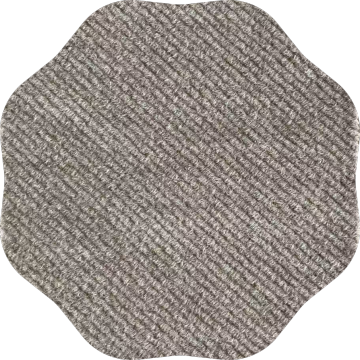 Knitted wool polyester needle punched fleece