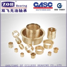 Bronze oil socket hole groove sliding agriculture farming bearing bushing