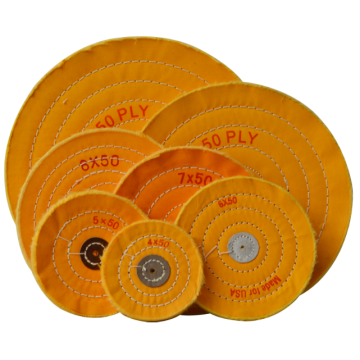 125MM Cloth Copper Alloy Coins with Yellow Buff, 50 Pages