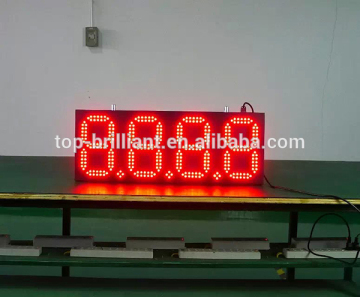 led gas station sign