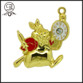 Metal pingente gato celular charme pulseira