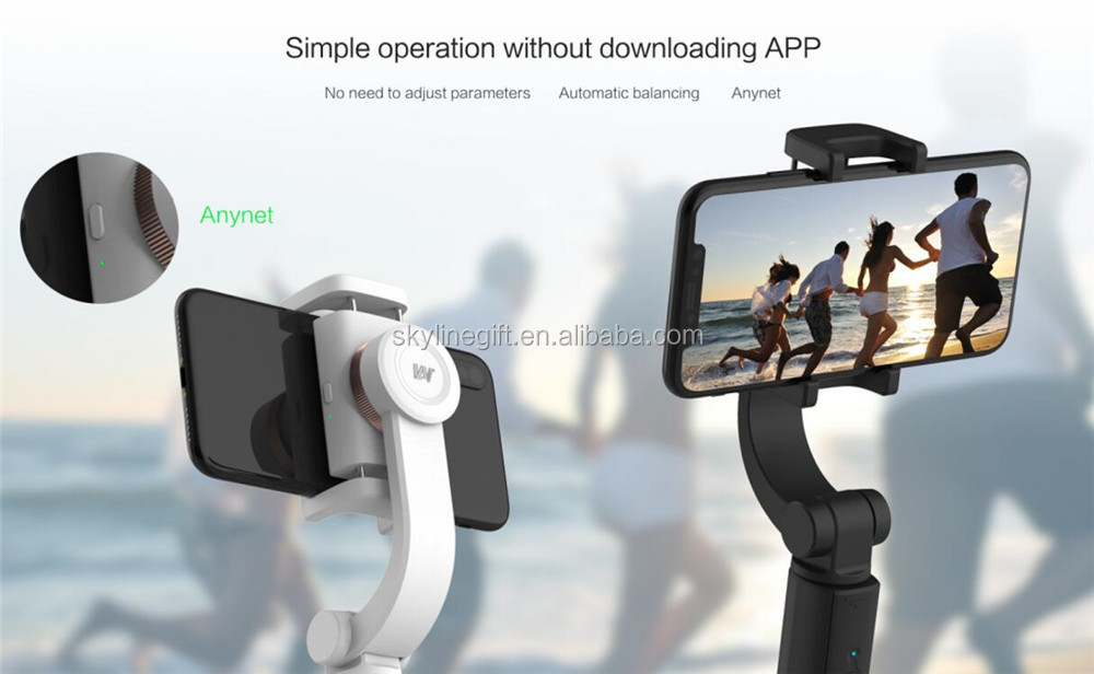 Multifunction Foldable gimbal Stabilizer remote control Stabilizer with tripod for smartphones