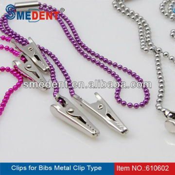 Supply Autoclavable Clips for bibs Metal Clip Type, Small Metal Clips