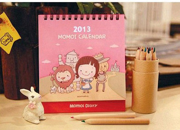 cute paper table calendar 2013 calendar for girls