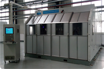 Efficient hydraulic pump test bench