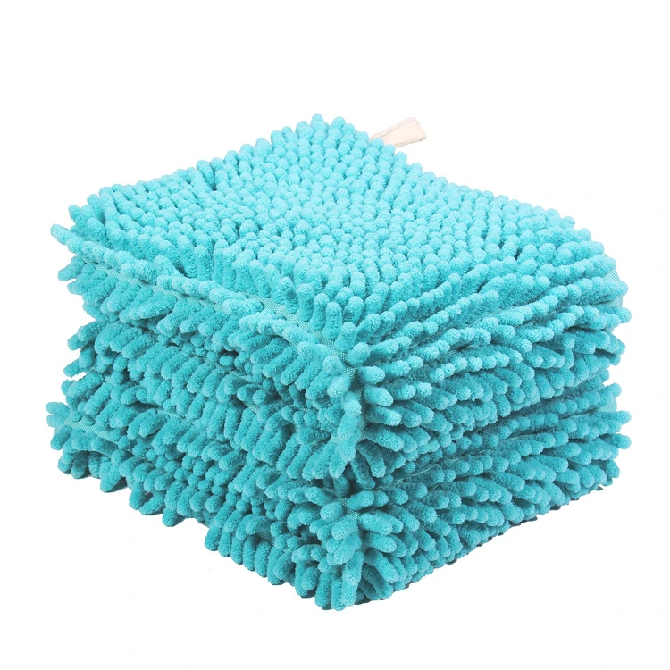 OEM Chenille Fabric Super Absorbency Pet Bathing Towel