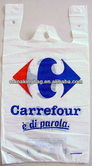 supermarket tshirt plastic bag plastic