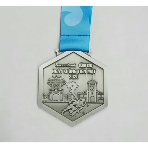 Medalha de finalizador Custom Vietnam Sacombank Covid-19