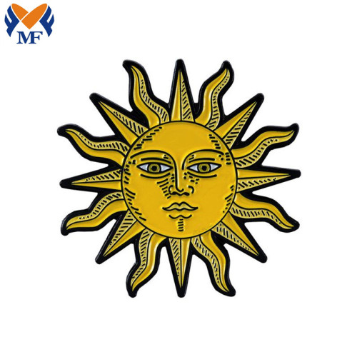 Gift Metal Customized Sun Enamel Pin Unique