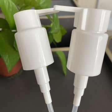Matte Finish Plastic Cream Pump - White Treatment Pump 20/410 & 24/410