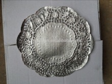 32Dia Dispsaoble Sliver lace paper doilies/bulk paper doilies/black paper doilies