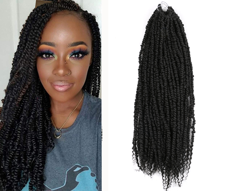 Wholesale Pretwisted Passion Twist Crochet Hair Extension Jumbo Braiding Synthetic Crochet Hair Pre Looped