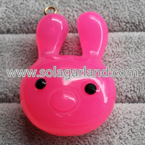 34 * 46 MM Acryl Plastic Schattige Bunny Kralen Konijn Hangers