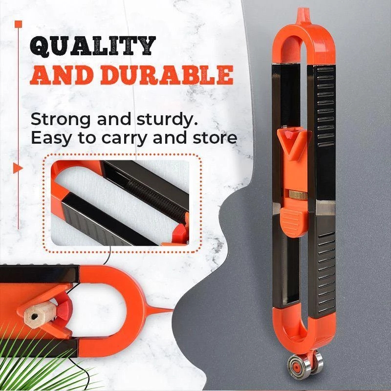 Contour gauge profiled with lock Woodworker measuring shape taking gauge shaper Irregular measuring radian ruler