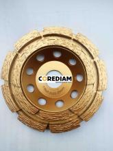 4.5Inch Silver Brazed Double Row Cup Wheel