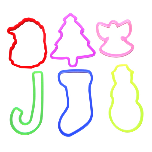 best sale good quality green tree and little animal shape holiday silly bandz