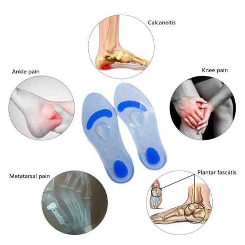 Semelles intérieures en silicone magnétique de qualité médicale personnalisées