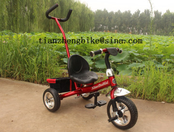 Three wheel child tricycle for children TZ-073 with pushing hands