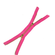 Two way Jacket Metal Zipper No.3 Brass