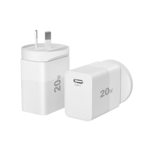 Carregador tipo C 20W portátil USB C carregador