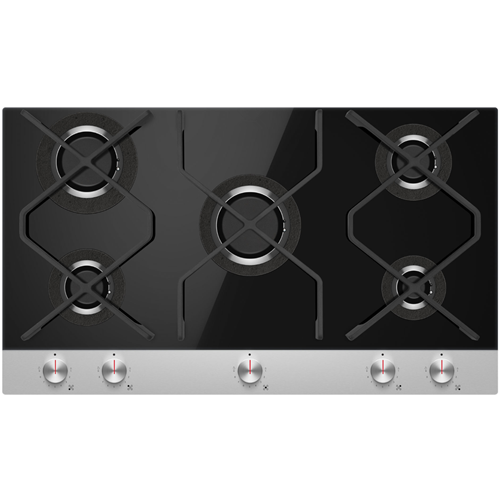 Black Gas Stove 900mm 5 Burners