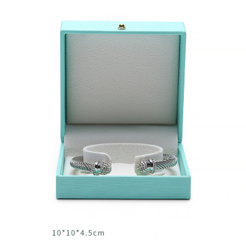 Boîtes d&#39;emballage en papier vert personnalisé bijoux luxe
