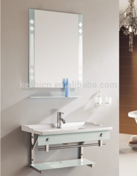 419 glass bathroom glass vanity