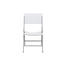 Buena venta al aire libre plegable plástico silla de comedor blanco
