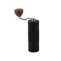 Aluminum coffee grinder with wooden knob