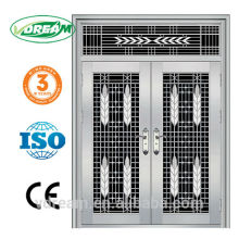 stainless steel grill door, 304 stainless steel door, stainless glass door