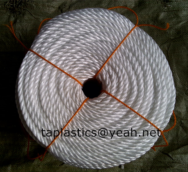 3 strand twisted soft pe pp thread rope for agriculture greenhouse