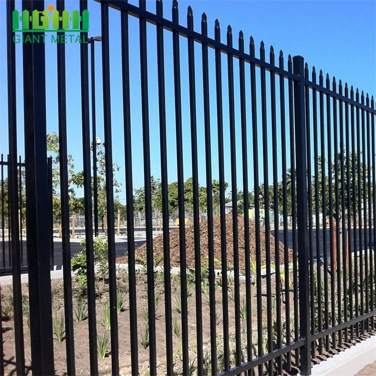 Residential used tubular steel wrought iron fence