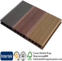 Factory price wood grain wood plastic composite decking board, wpc board, decking board