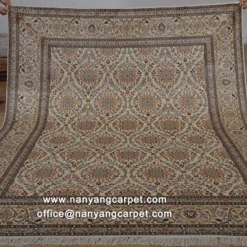 8'x10' Handwoven Pure Silk Modern Kashmir Rug
