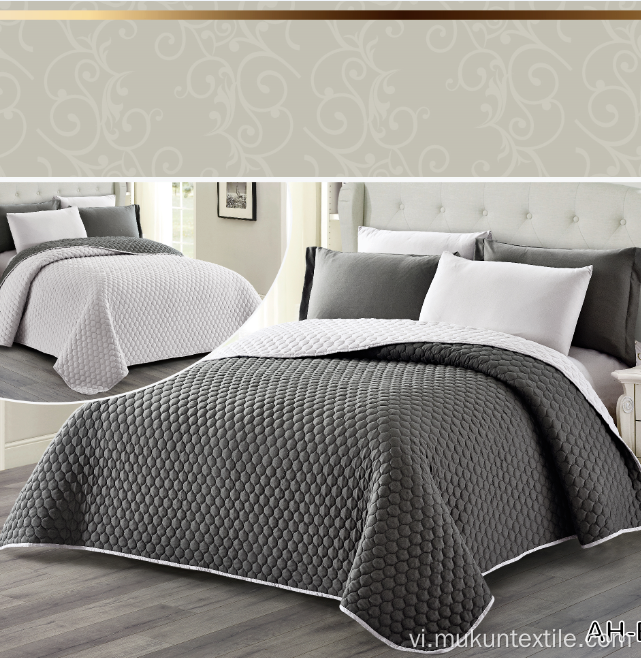 Bán buôn giường vi mô Bedspreads đầy màu sắc