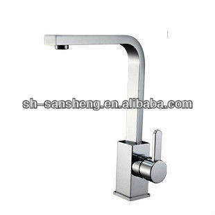 brass single handle kitchen faucet tap chrome plated