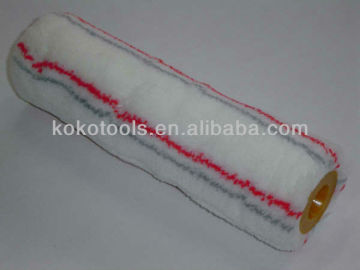 Sale painting roller head auto red+grey line without paint roller handle