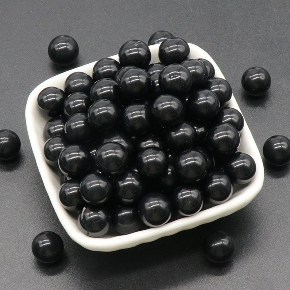 Boules de chakra obsidiennes de 20 mm pour le soulagement du stress Méditation Équilibrer la décoration de la maison Balques de cristal sphères polies