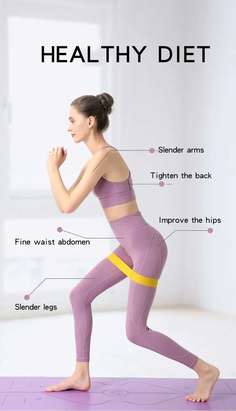 Wholesale Custom Logo Gym Fitness Yoga Workout Hip Non Slip Elastic Latex Hip Band